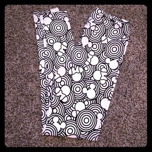 White/Black Disney Leggings